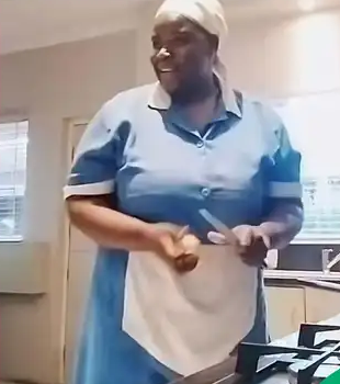 Hilarious Housekeeper’s Viral Skit of Getting Caught Spoiling Herself Sparks Laughter in Mzansi