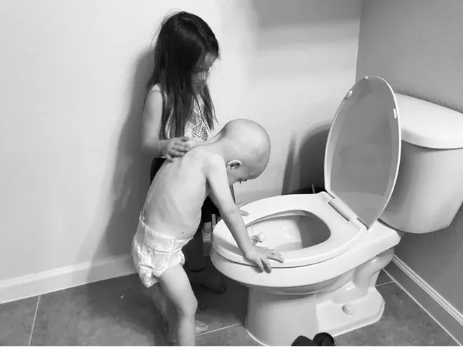 Mom shares heartbreaking photos of son battling cancer